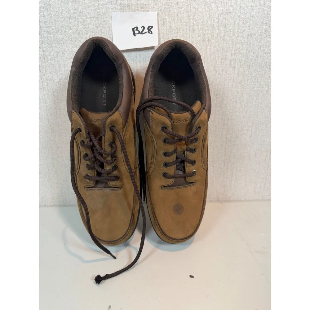 Rockport Eureka Walking Shoes‎ Mens 13W Sneaker Lace Up Leather Brown K71202